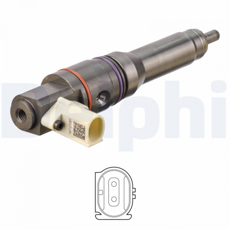 Injector DELPHI BEBJ1D00003 compatibil cu DAF CF MX-13 303 12900cc 412cp 303kW 2013 2014 2015 2016 2017 2018