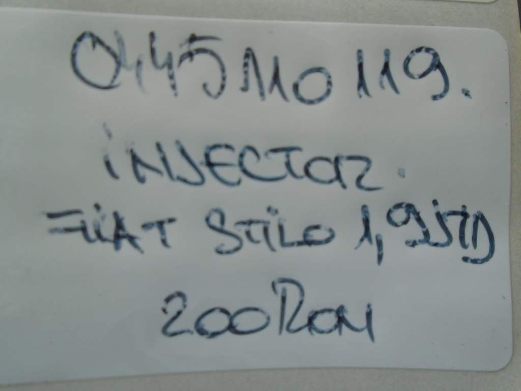Injector fiat stilo 1.9jtd cod 044511011