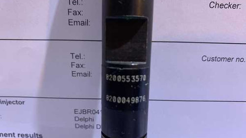Injector Injectoare Verificate cu Fisa Delphi Renault Symbol 1.5 DCI 65CP 2002 - 2012 Cod 8200553570 8200049876