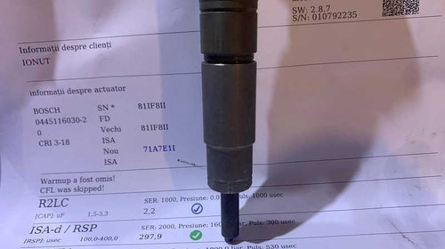 Injector Injectoare Verificate cu Fisa VW Golf 5 6 PLUS 2.0 TDI CBDA CBDB CBDC 2004 - 2014 Cod 0445116030 03L130277