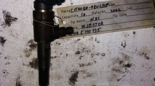 Injector Peugeot motor 1,4hdi cu codul 044511