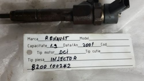 Injector Renault Master 2 1.9 DCI 2001 COD: 8200100272