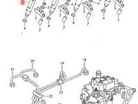 Injector Skoda Octavia 1U 1.9 TDI 1998 1999 SKODA OCTAVIA [ 1959 - 1971 ] OEM 028130201T