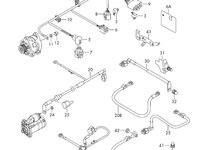 Instalatie alternator Volkswagen Golf 6 (5K) Hatchback 2010 1.4 16V OEM 1K0971349BK