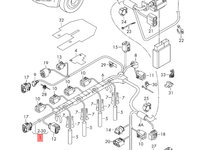 Instalatie electrica motor Volkswagen Amarok 2.0 bi-tdi DSG 2014 2015 OEM 2H0971078AF