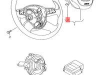 Instalatie electrica volan Audi A4 B8 (8K) Avant 2011 2.0 TDI OEM 8K0971589A