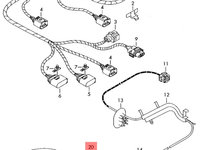 Instalatie senzori bara spate Audi A4 B7 (8E) Berlina 2007 1.9 TDI OEM 8E0971085A