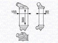 Intercooler ALFA ROMEO 156 932 MAGNETI MARELLI 351319202880