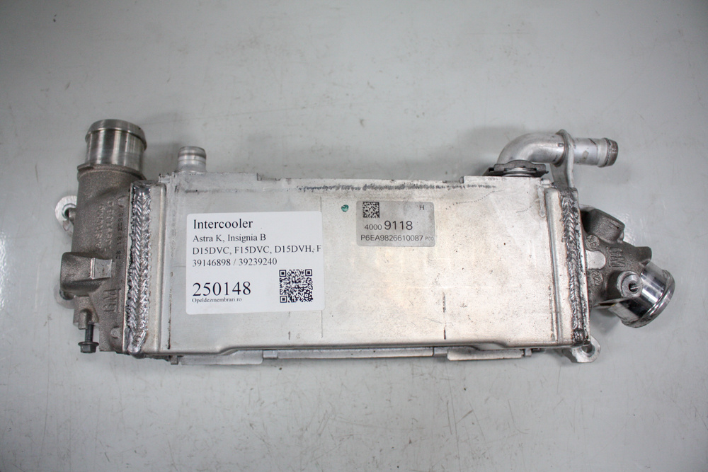 Intercooler Astra K, LXD D15DVC, F15DVC, D15DVH, F15DVH 39146898 / 39239240 40009118