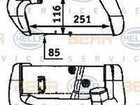 Intercooler AUDI 80 Avant 8C B4 HELLA 8ML376723271