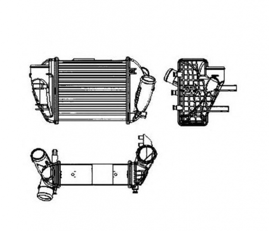 Intercooler AUDI A4 8E2 B6 NRF 30755