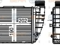 Intercooler AUDI A4 Avant 8ED B7 HELLA 8ML 376 899-051