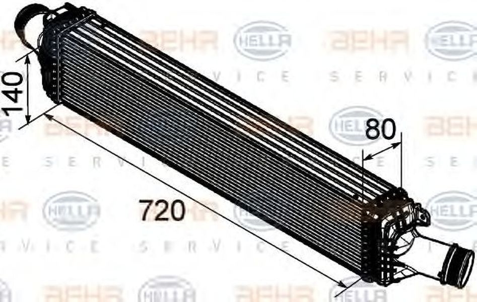 Intercooler AUDI A4 Avant 8K5 B8 HELLA 8ML 376 746-181