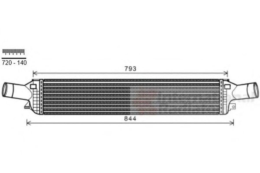 Intercooler AUDI A4 Avant 8K5 B8 VAN WEZEL 03004319