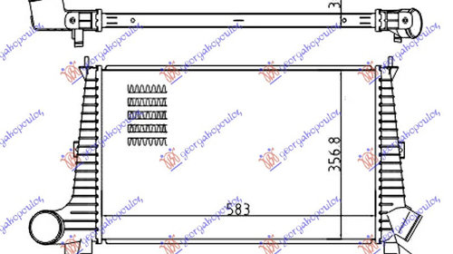 INTERCOOLER BENZINA-DIESEL (580x365x30) - SAA