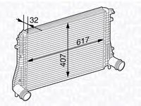 Intercooler BMW 3 cupe E36 MAGNETI MARELLI 351319202840