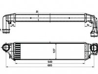 Intercooler BMW 3 cupe E46 NRF 30119A