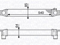 Intercooler CHEVROLET LUMINA APV microbus MAGNETI MARELLI 351319202270