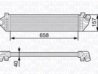 Intercooler CITROEN XANTIA X1 MAGNETI MARELLI 351319202280