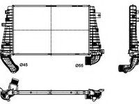 Intercooler compresor 30300 NRF pentru Opel Astra