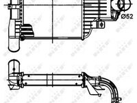 Intercooler compresor 30301 NRF pentru Opel Astra Opel Zafira