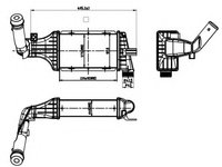Intercooler compresor 30428 NRF pentru Opel Zafira Opel Astra