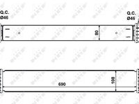 Intercooler compresor 30503 NRF pentru Renault Latitude Renault Laguna