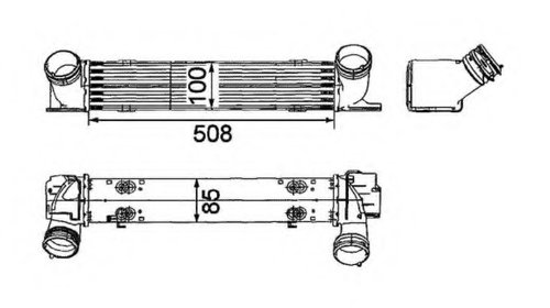 Intercooler compresor 30797 NRF pentru Bmw Se