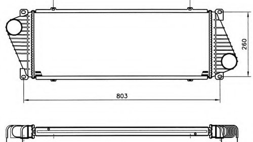 Intercooler compresor 30830 NRF pentru Merced