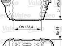 Intercooler, compresor (817557 VALEO) AUDI,SEAT,SKODA,VW