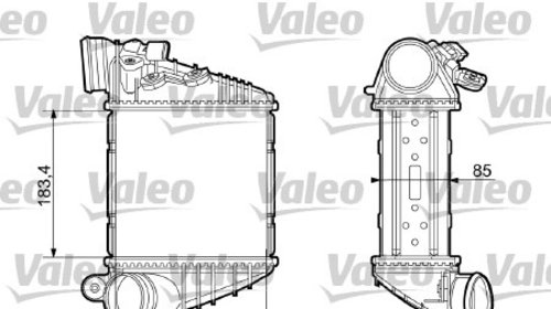 Intercooler, compresor (817653 VALEO) AUDI,SE