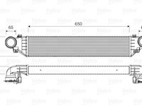 Intercooler, compresor (817760 VALEO) MERCEDES-BENZ