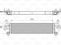 Intercooler, compresor (818589 VALEO) NISSAN