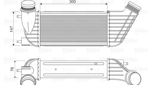 Intercooler, compresor (818651 VALEO) Citroen