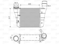 Intercooler compresor 818669 VALEO pentru Audi A4 Seat Exeo