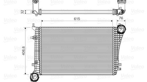 Intercooler compresor 818675 VALEO pentru Aud