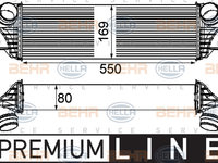 Intercooler, compresor (8ML376746421 HELLA) BMW