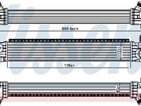 Intercooler compresor 961479 NISSENS pentru Peugeot Boxer Peugeot Manager CitroEn Jumper CitroEn Relay