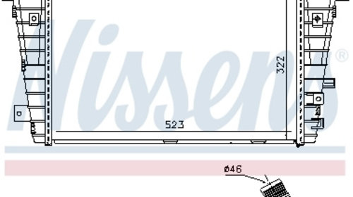 Intercooler compresor 96586 NISSENS pentru Op