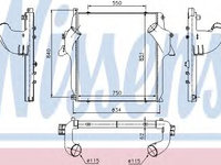 Intercooler compresor 96972 NISSENS pentru Bmw Seria 6 Mercedes-benz Actros