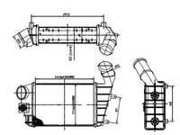 Intercooler, compresor ALFA ROMEO 147 (937) (2000 - 2010) NRF 30142A piesa NOUA