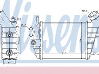 Intercooler, compresor ALFA ROMEO 156 (932) (1997 - 2005) NISSENS 96699 piesa NOUA
