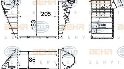 Intercooler, compresor AUDI A3 ( 8L1 ) 09/199