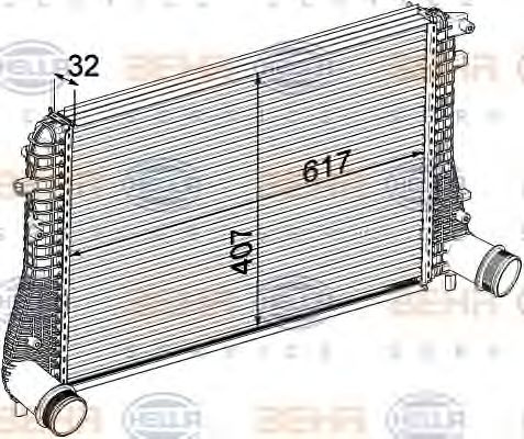 Intercooler compresor AUDI A3 (8P1) - Cod intern: M20402258 - LIVRARE DIN STOC in 24 ore!!!