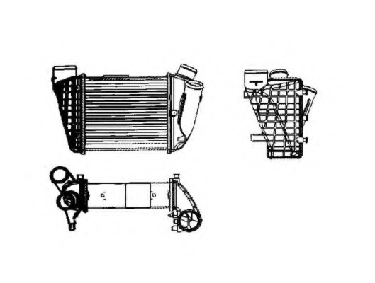 Intercooler compresor # Audi A4 2.5 [8e2; b6] tdi 