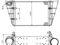 Intercooler, compresor AUDI A4 (8D2, B5) (1994 - 2001) NRF 30127A piesa NOUA