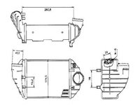 Intercooler compresor AUDI A4 (8D2, B5) - OEM - NRF: NRF30133|30133 - Cod intern: W02309644 - LIVRARE DIN STOC in 24 ore!!!