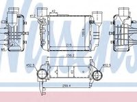 Intercooler, compresor AUDI A4 (8E2, B6) (2000 - 2004) NISSENS 96709