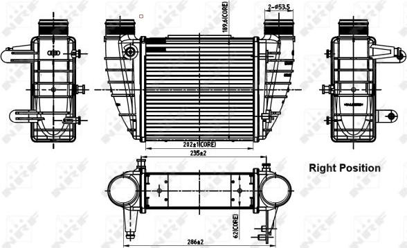 Intercooler, compresor AUDI A4 (8H7, B6, 8HE, B7),