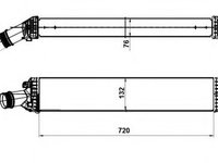 Intercooler, compresor AUDI A4 Allroad (8KH, B8) (2009 - 2016) NRF 30189 piesa NOUA